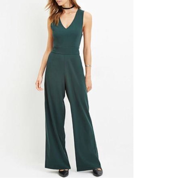 forever 21 wide leg jumpsuit